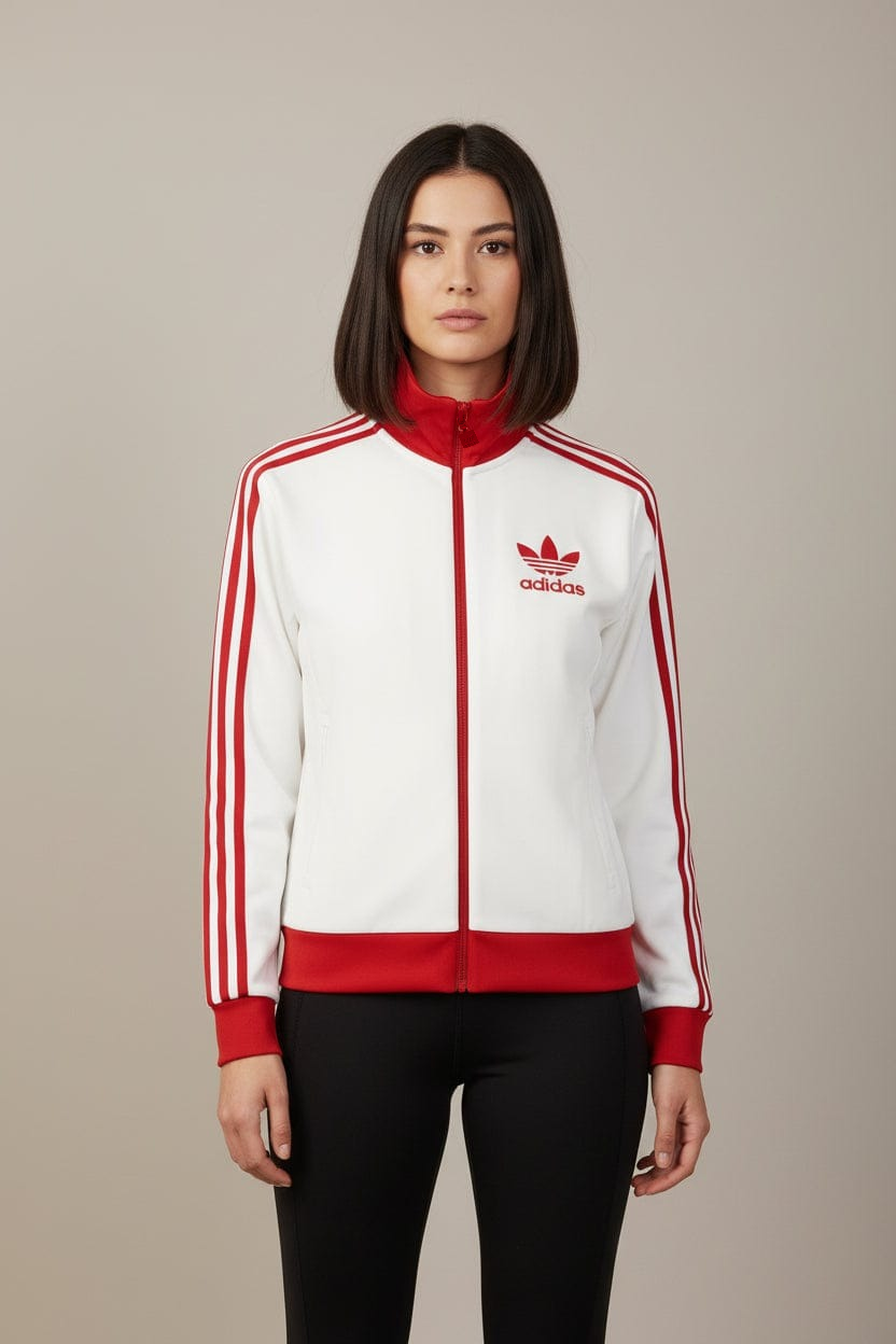 GIACCA ADIDAS ORIGINALS DONNA JX7849 bianco rosso