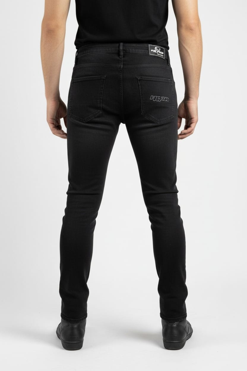JEANS MOTO HERO HR-5201 BLACK