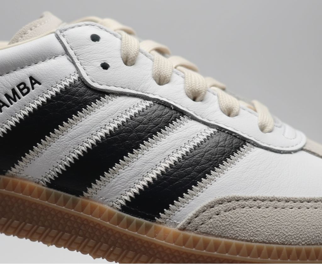 ADIDAS SAMBA EFFETTO PELLE MARTELLATA MARRONCINA