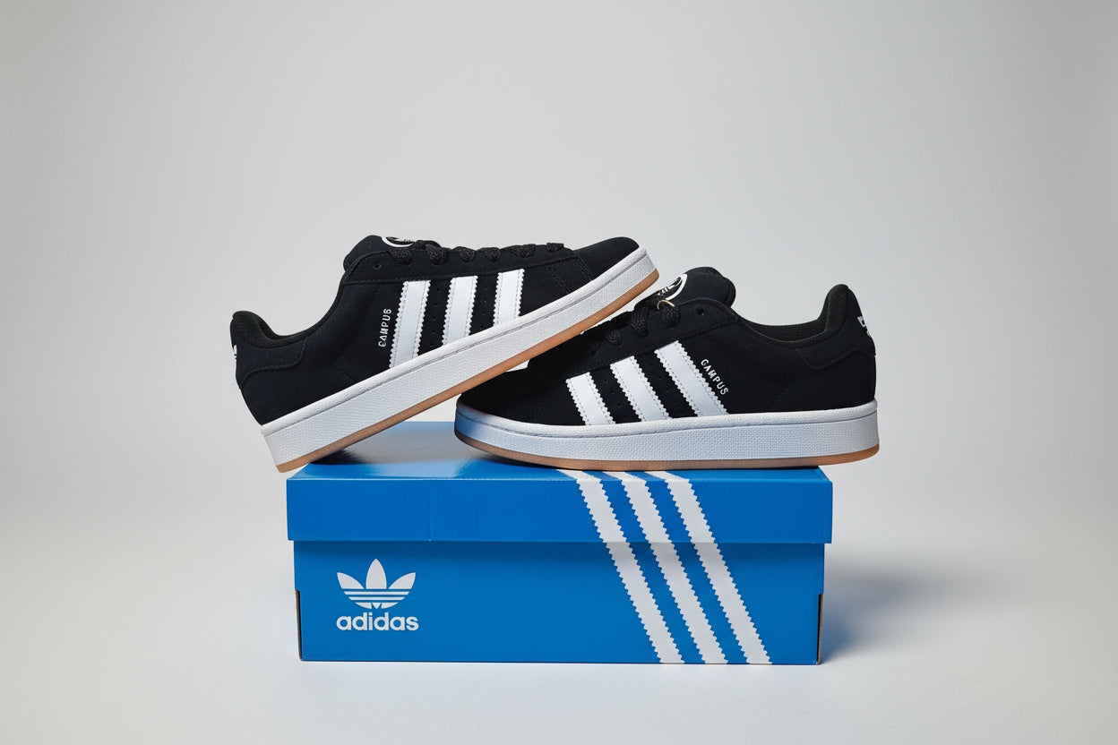 Sneakers ADIDAS ORIGINALS CAMPUS 00s HQ6638 nera e bianca ragazzo/a