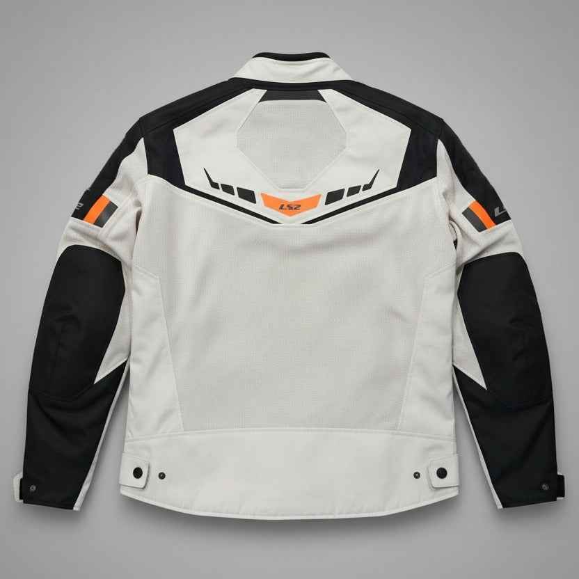 GIUBBOTTO MOTO LS2 GARDA AIR BIANCO/NERO