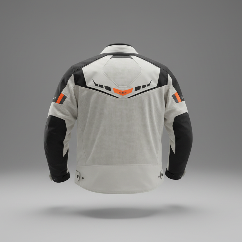 GIUBBOTTO MOTO LS2 GARDA AIR BIANCO/NERO