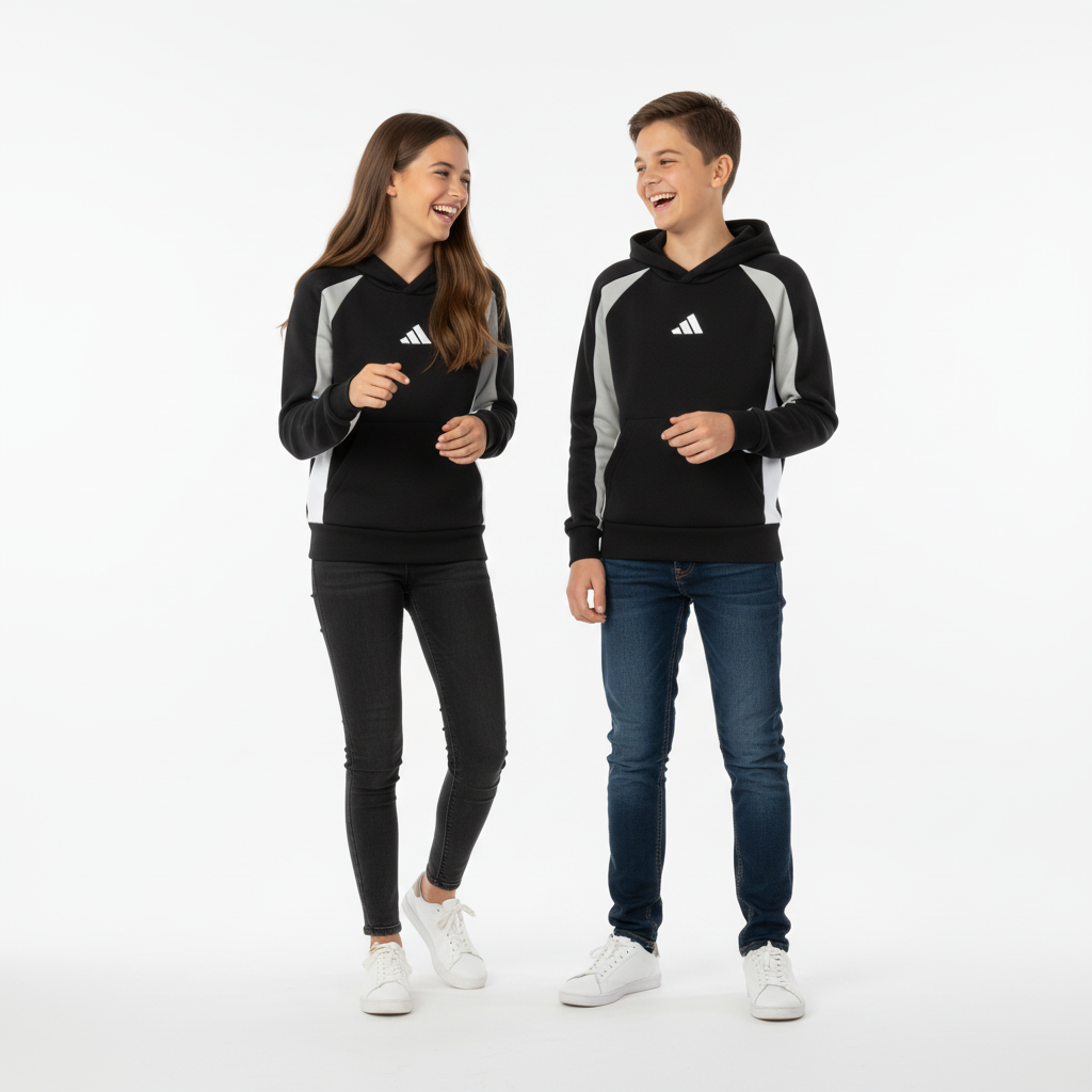 ADIDAS FELPA UNISEX JUNIOR JD0057 BLACK