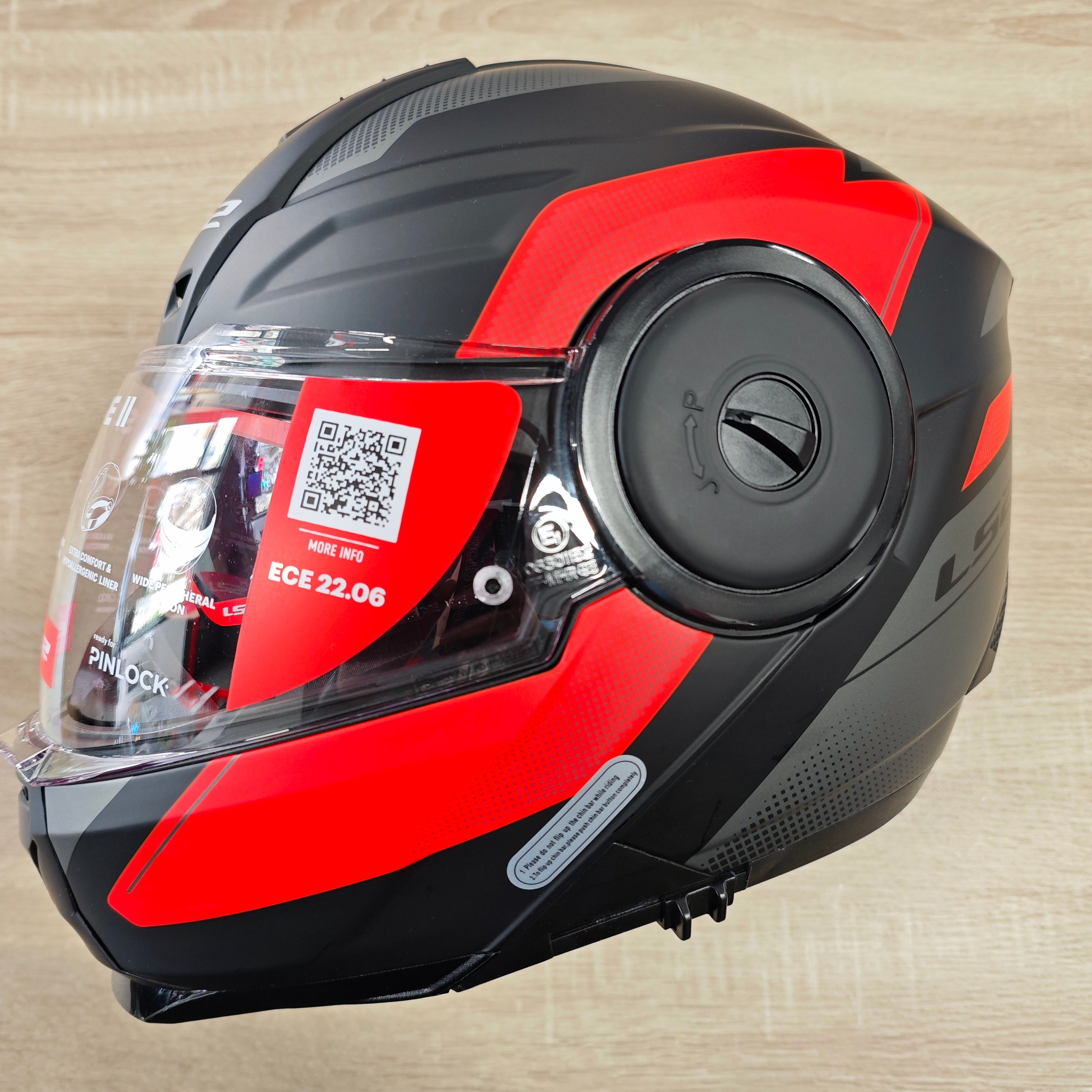 CASCO MODULARE LS2 ROSSO
