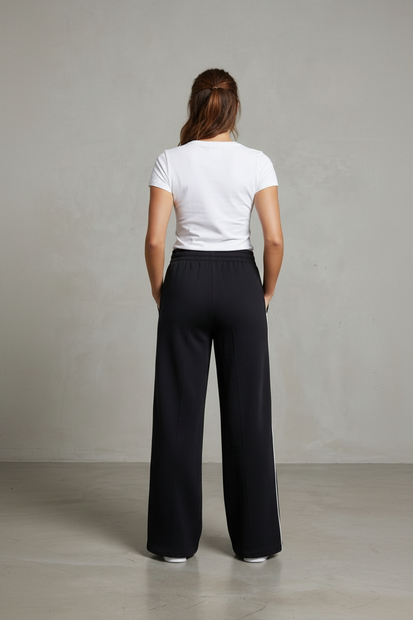 ADIDAS PANTALONE COTONE PALAZZO DONNA KC3933