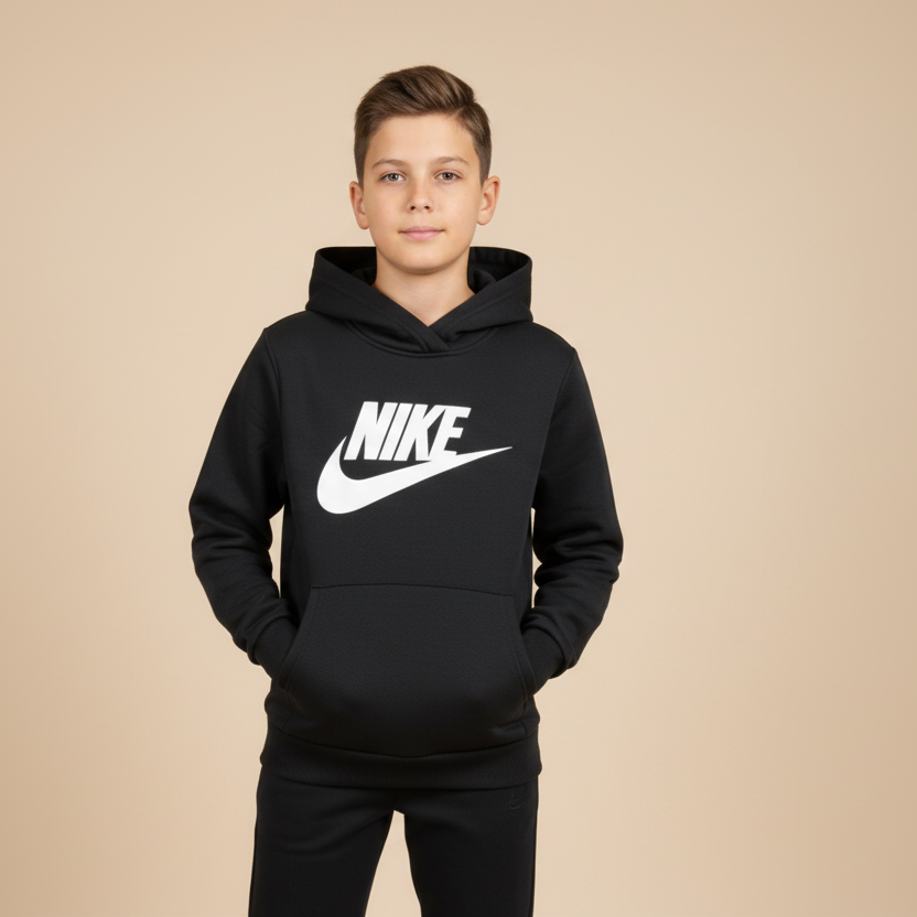 NIKE FELPA UNISEX JUNIOR FD2988 BLACK