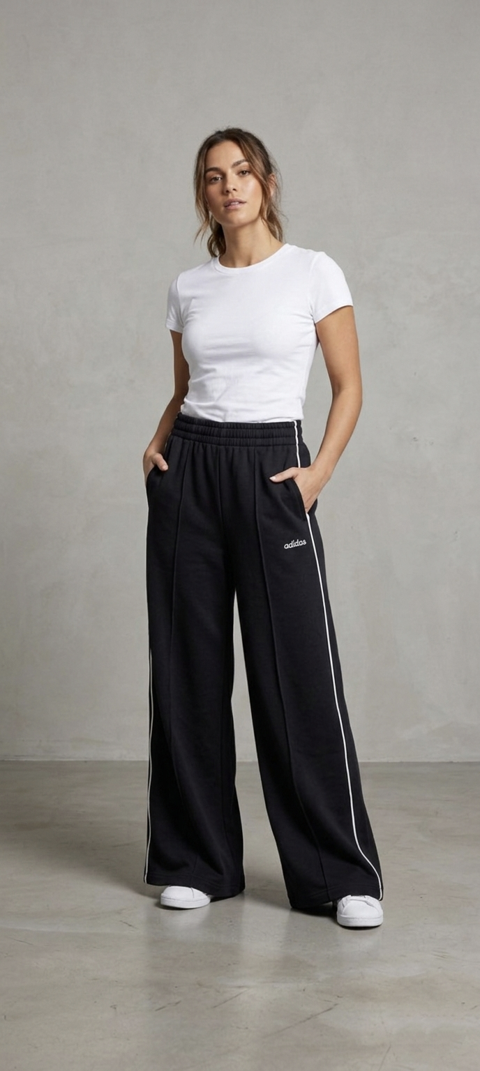 ADIDAS PANTALONE PRIMAVERILE PALAZZO DONNA KC3933