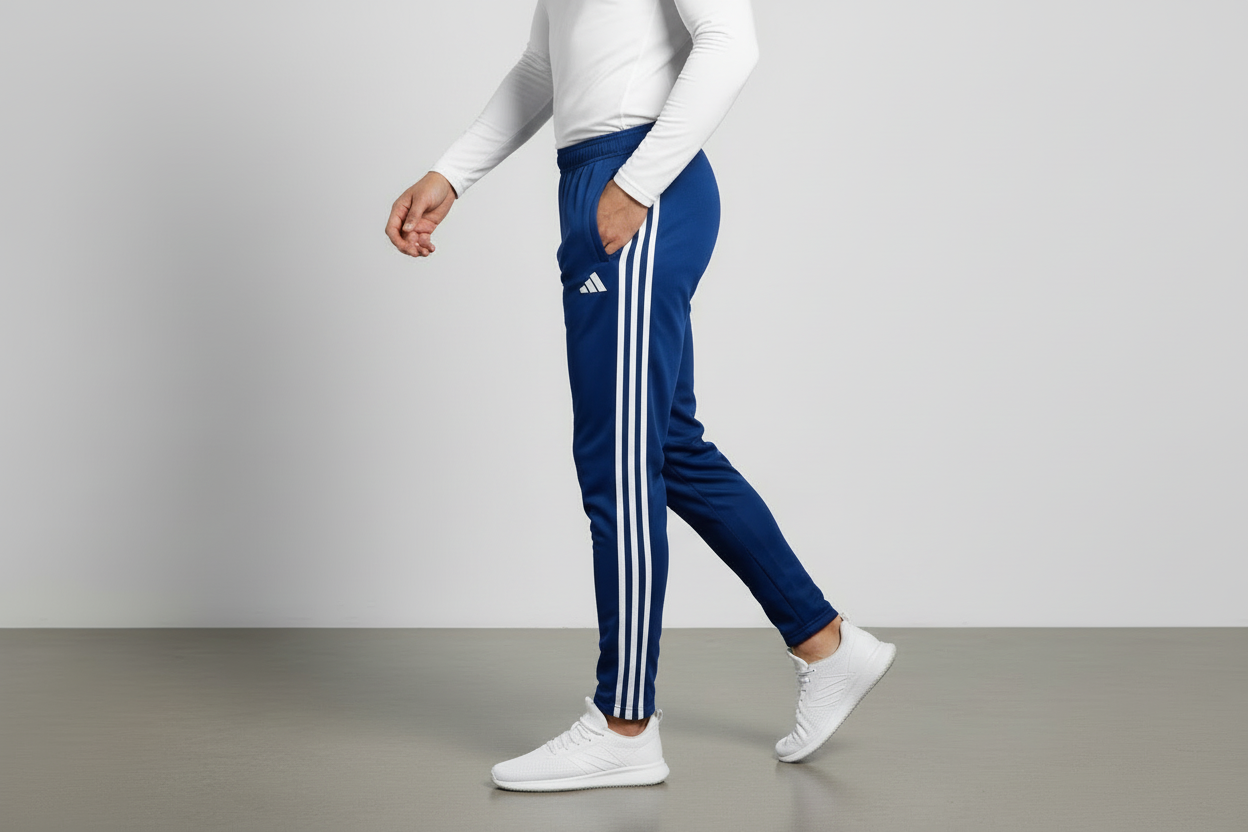 ADIDAS PANTALONE UOMO IB8168 3 strisce bianche laterale