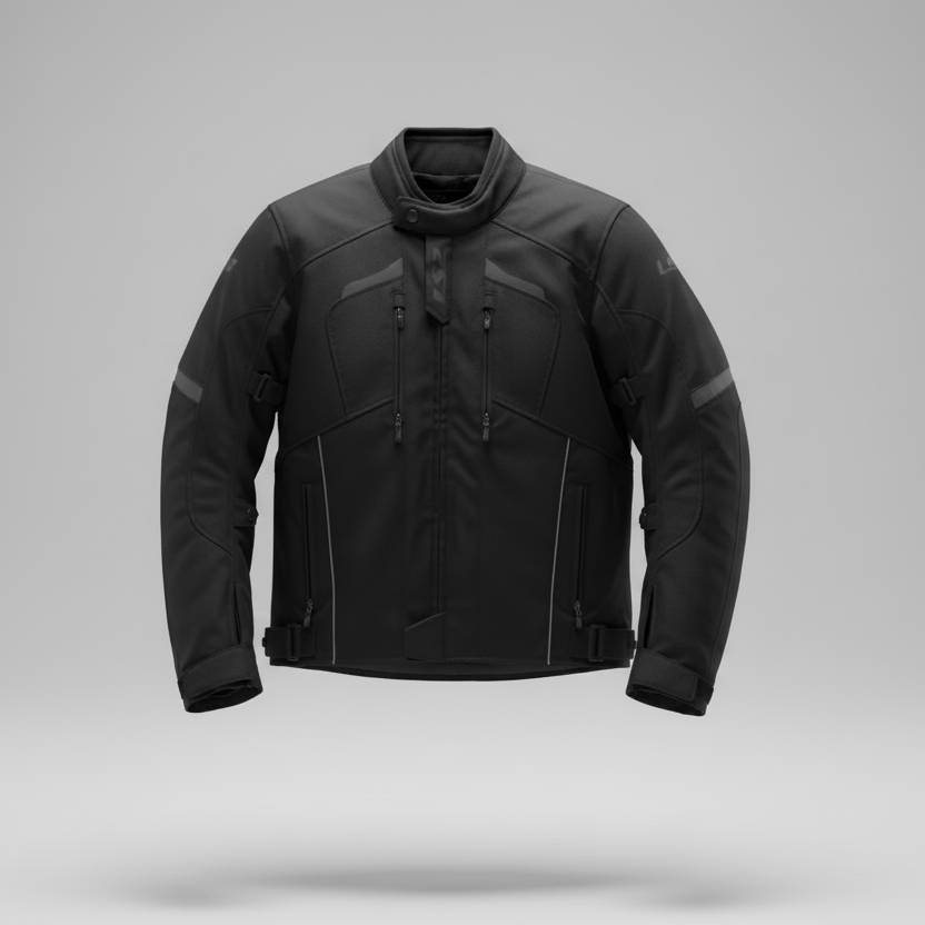 GIUBBOTTO DA MOTO NERO LS2 SERRA EVO