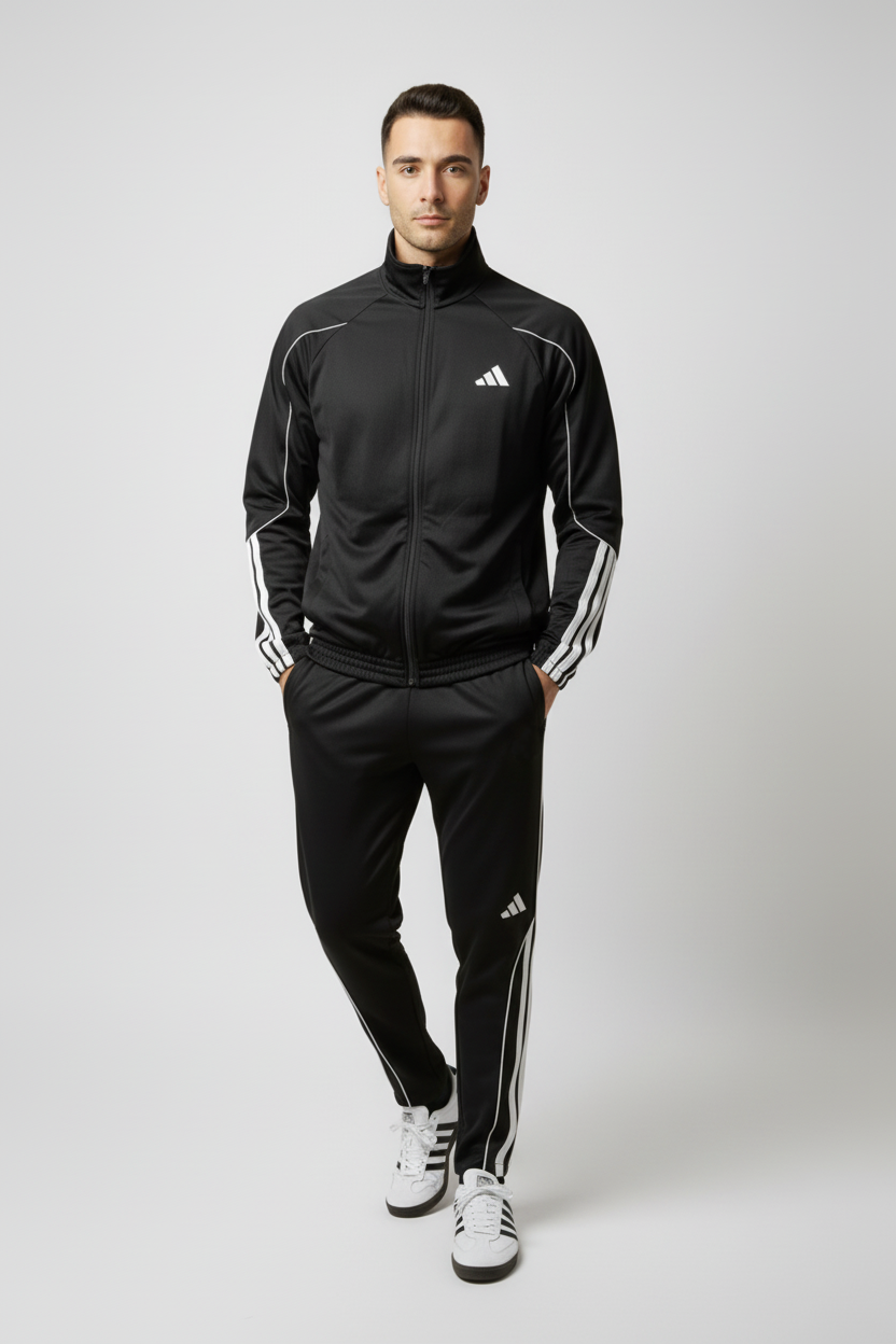 ADIDAS TUTA UOMO JN1817 NERO BIANCO