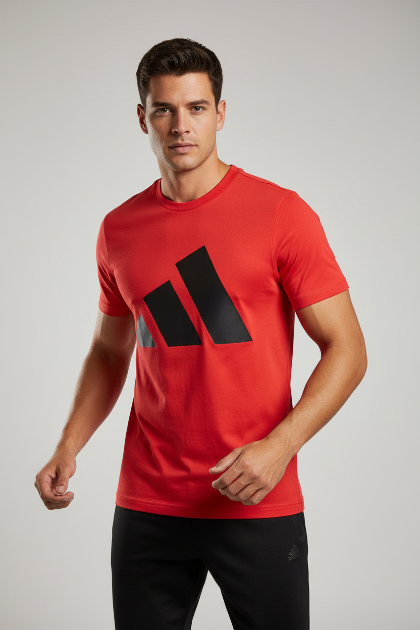 ADIDAS T-SHIRT ROSSA UOMO palestra JE8934