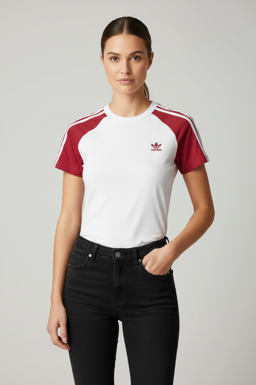 ADIDAS ORIGINALS T-SHIRT DONNA JD0835 RAGLAN SLIM
