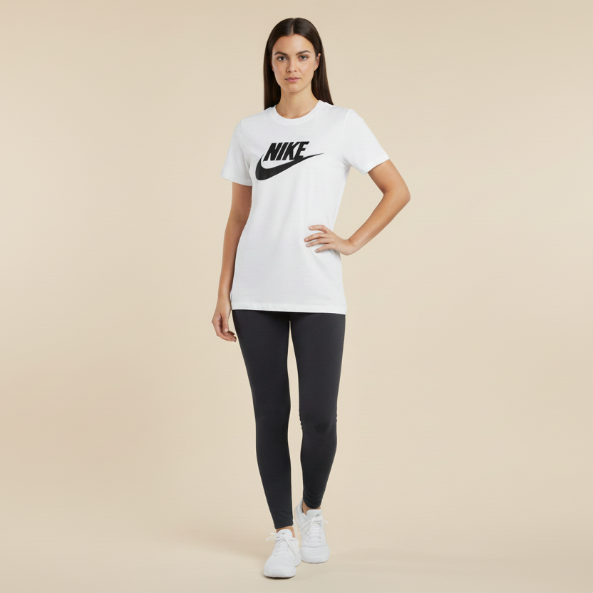 LOGO NIKE T-SHIRT DONNA DX7906 Bianca SPORTIVA 