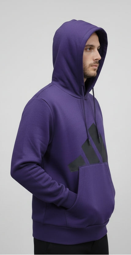 Uomo ADIDAS FELPA viola JX3292 LATERALE