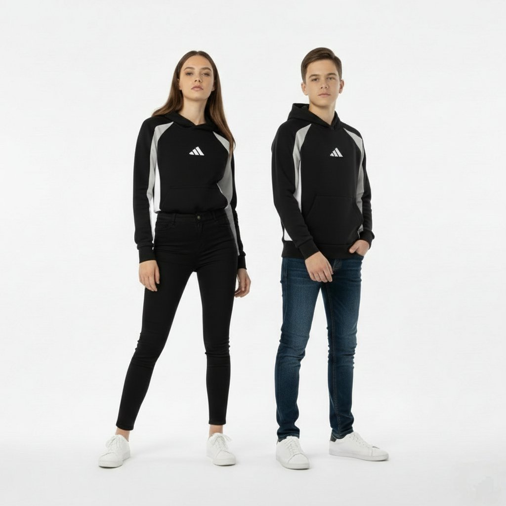 ADIDAS FELPA UNISEX RAGAZZO/A JD0057 NERA