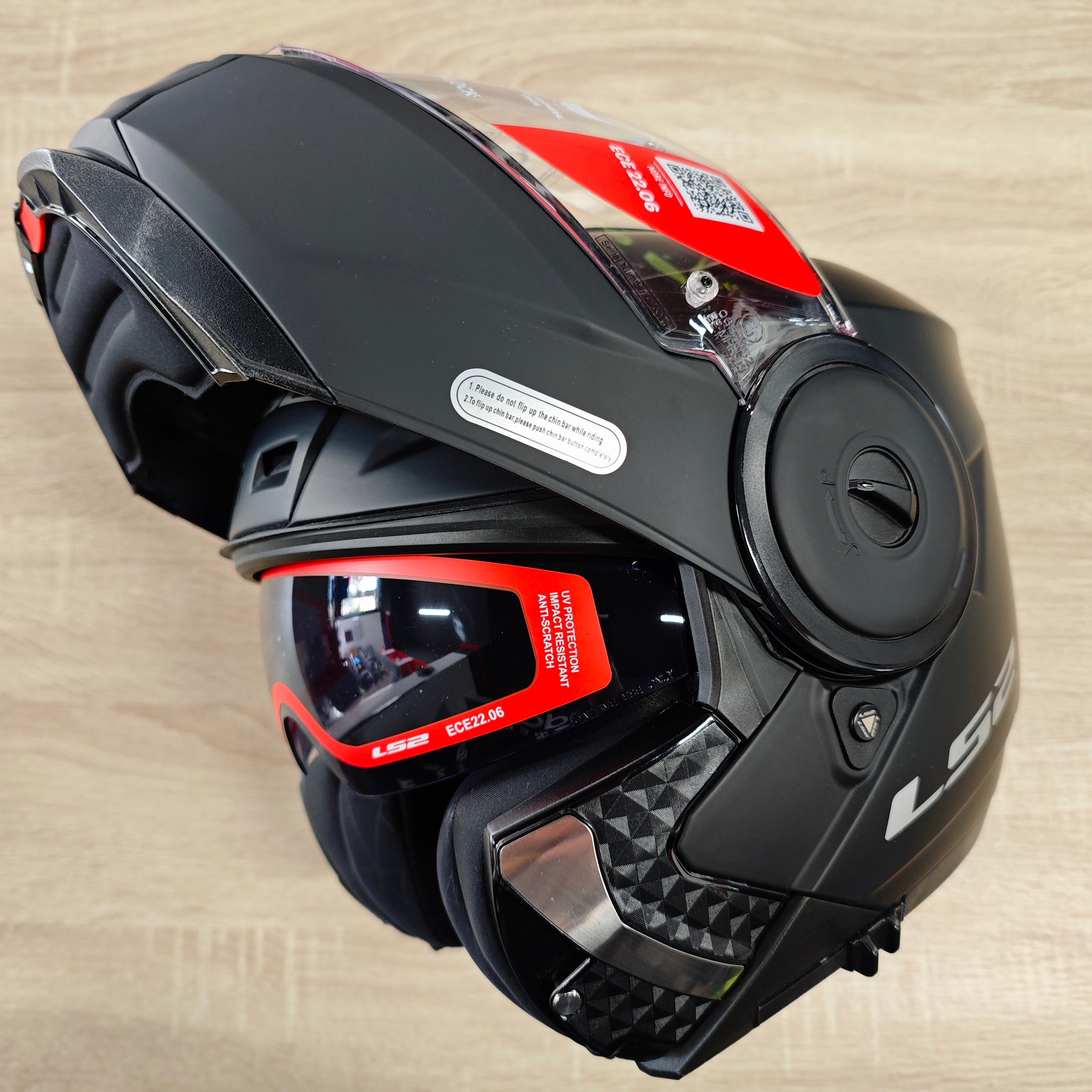 CASCO MODULARE LS2 SCOPE II NERO OCCHIALINO