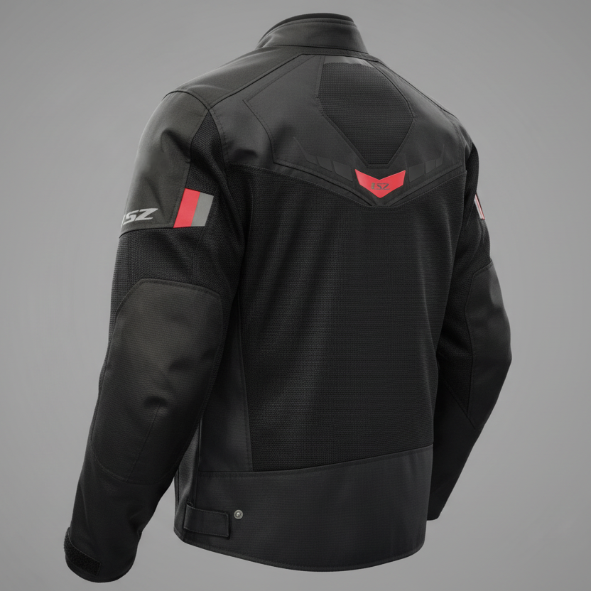 GIUBBOTTO MOTO LS2 GARDA AIR NERO/ROSSO
