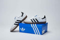 Sneakers ADIDAS ORIGINALS SAMBA B75806 Pelle bianca suola marrone 
