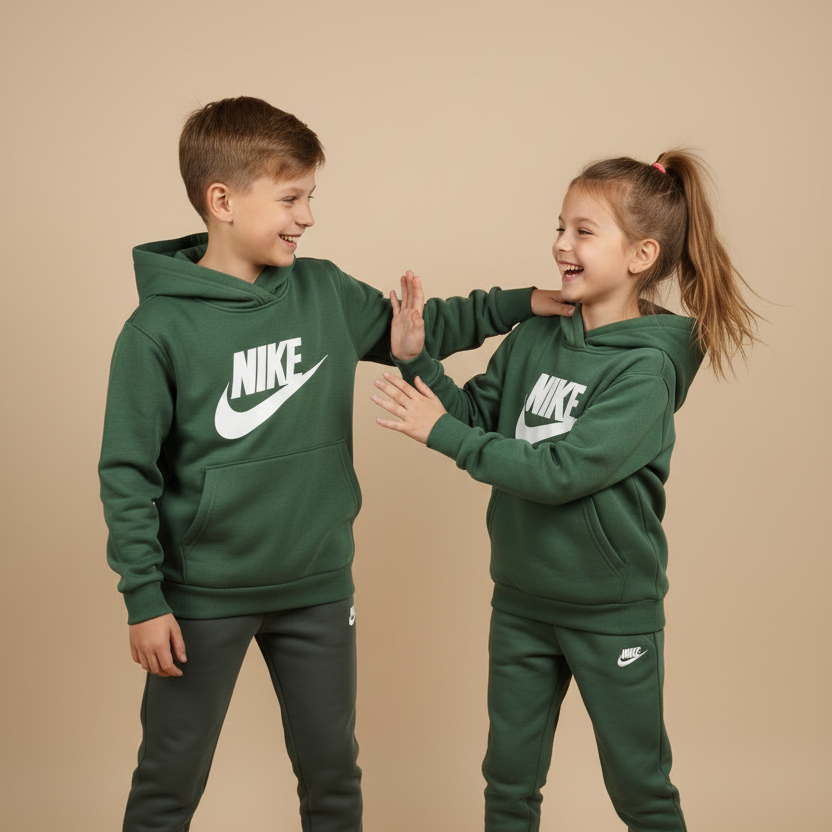 NIKE FELPA UNISEX RAGAZZO/A FD2988 VERDE