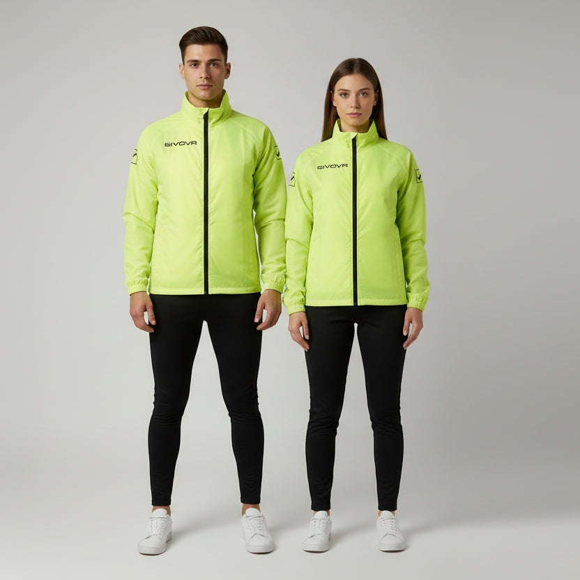 Uomo donna GIACCA ANTIVENTO/ANTIPIOGGIA GIVOVA fluo