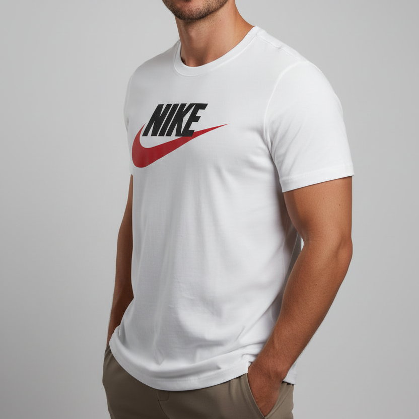 T-SHIRT WHITE LOGO NIKE AR5004 MAGLIETTA
