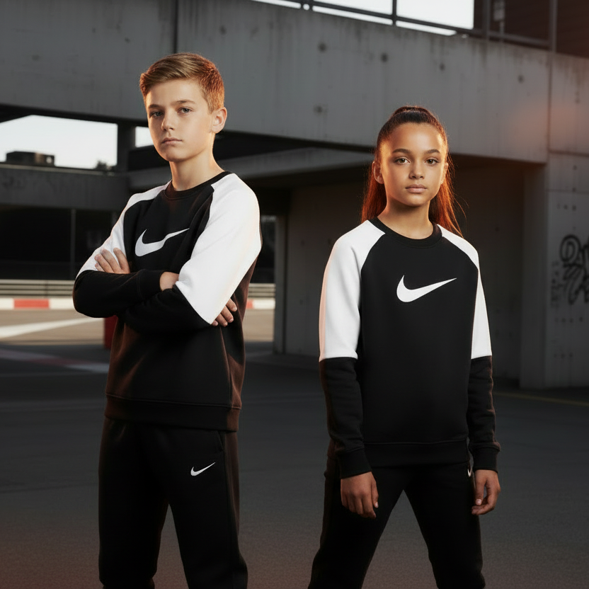 NIKE TUTA UNISEX RAGAZZO/A HQ9317 NERA