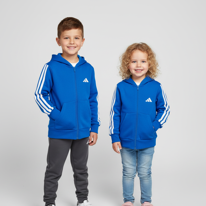 ADIDAS FELPA BLU RAGAZZO/A JY4977