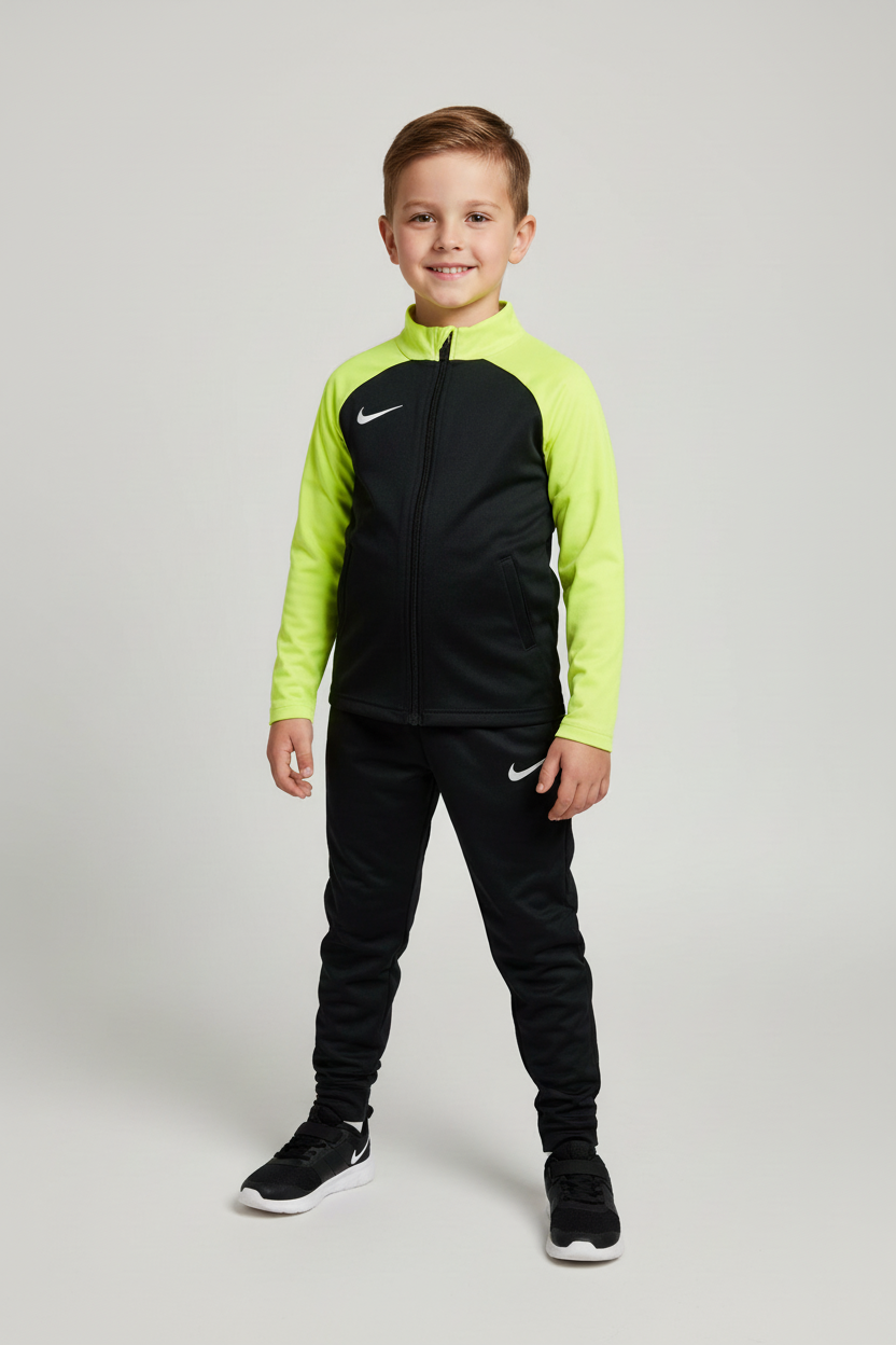 NIKE TUTA BIMBO/A UNISEX ACADEMY PRO NERO/FLUO DJ3363