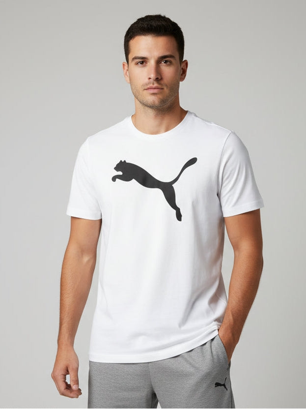 Uomo T-SHIRT PUMA BIG LOGO UOMO 682536 BIANCA