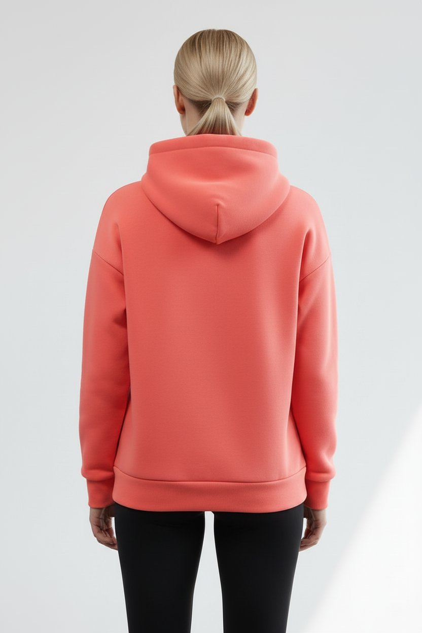 FELPA ADIDAS DONNA KE4380 colore salmone vista posteriore 