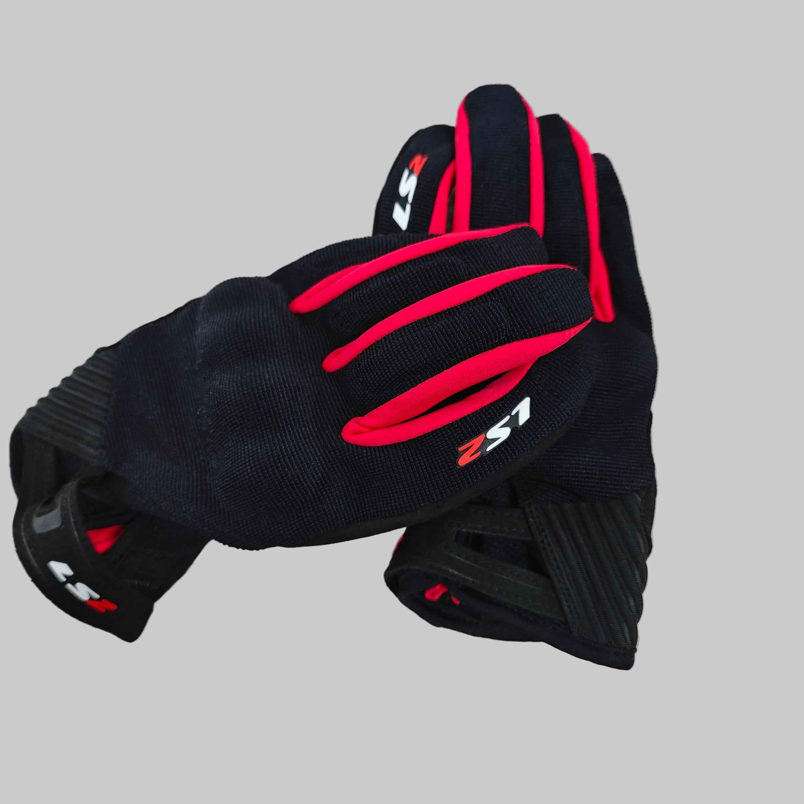 GUANTI MOTO LS2 DART 2 NERO/ROSSO